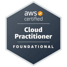 AWS Certified Cloud Practitioner badge