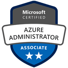 Microsoft Certified: Azure Administrator Associate badge