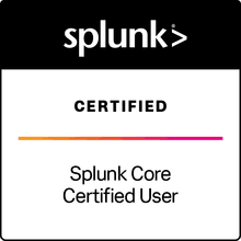 Splunk Core Certified User badge